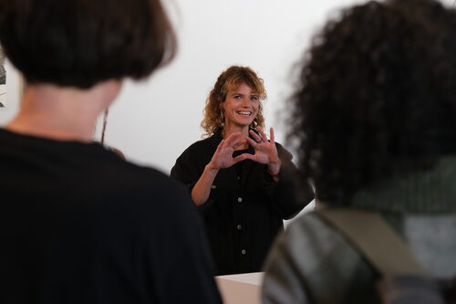 Marlene speaking at a RIKMA event